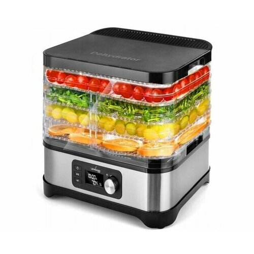 Сушилка для овощей и фруктов Lehmann Secado 450 Вт серебристыйчерный 1303900₽