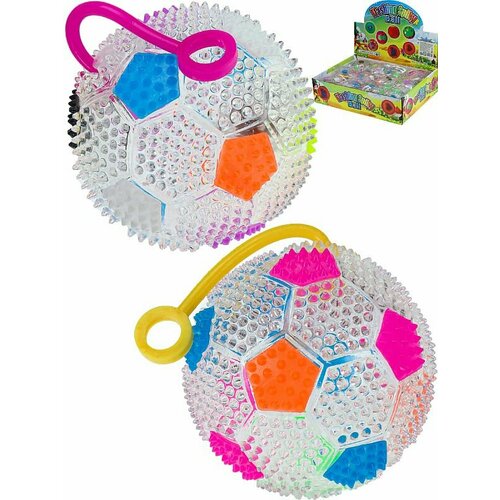 фокусы с мячиком Мяч световой с веревкой Футбол 7,5 см, 1 шт. ( Арт. ИК-2962)
