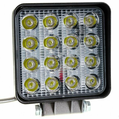 Светодиодная фара SKYWAY OFF ROAD квадратная 12V24V 48W 6000К 16 диодов ближний свет S07201016 305₽