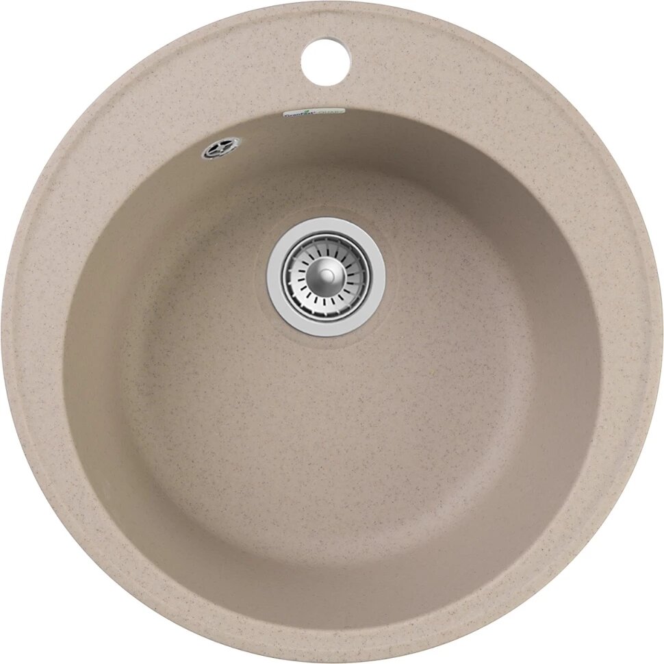 Кухонная мойка GranFest Quarz 08 479x479 см песочный