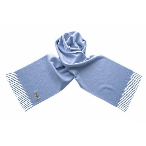 Шарф Tranini,180х30 см, голубой женские шарфы winfox черные и серые шарфы с парусным узором шаль для дам