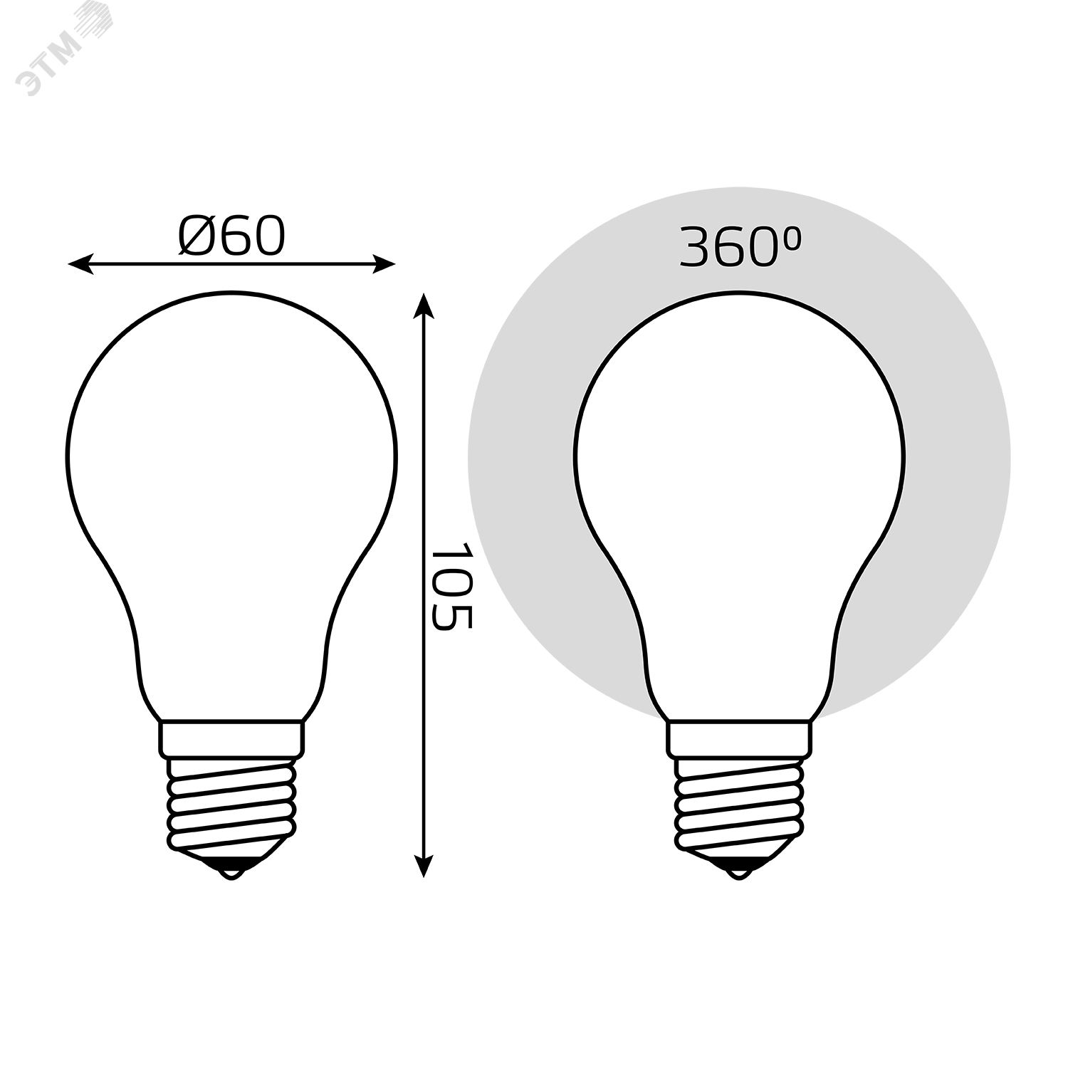 Лампа светодиодная Gauss - фото №16