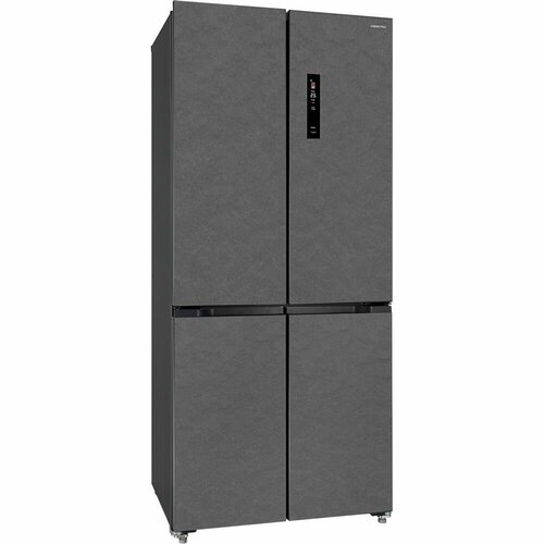 Холодильник HIBERG RFQ-600DX NFGM с возможностью встраивания Invertor motor А Цветной дисплей Metal Cooling Total NO FROST Multi Air Flow 37Дб ящик с индивидуальной зоной охлаждения серый мрамор 16669000₽