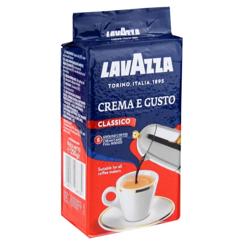 Кофе молотый "Lavazza Crema и Gusto", 250 , вакуум, 3 упаковки