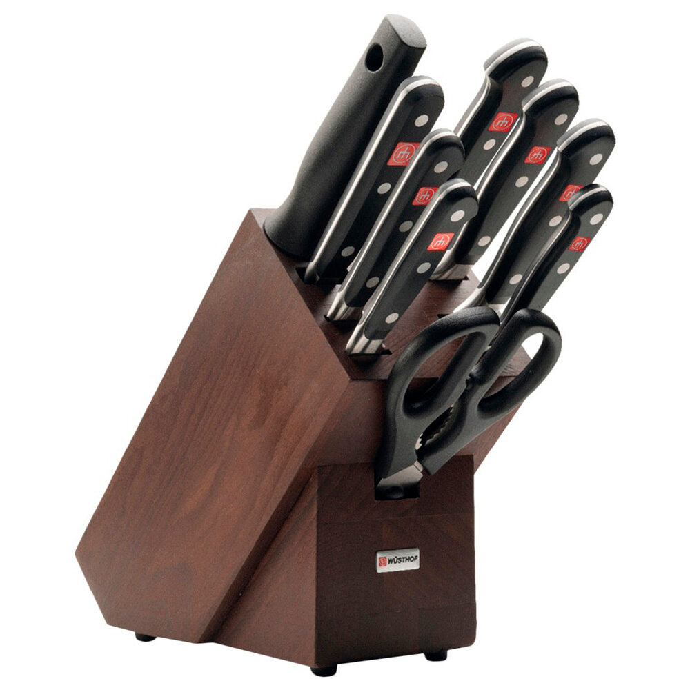 Набор кухонных ножей 9 предметов в подставке, серия Classic 9843 WUESTHOF Hoff - фото №2