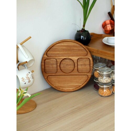 Доска сервировочная, менажница деревянная