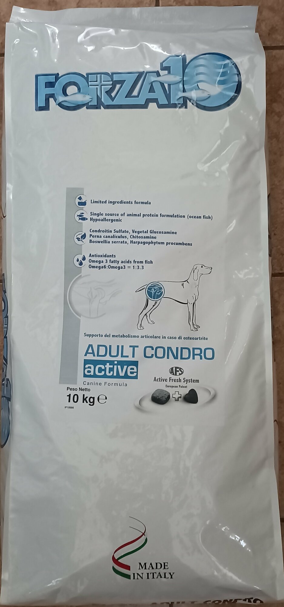 Сухой корм FORZA10 CONDRO Active для взрослых собак всех пород при заболеваниях опорно-двигательного аппарата 10 кг