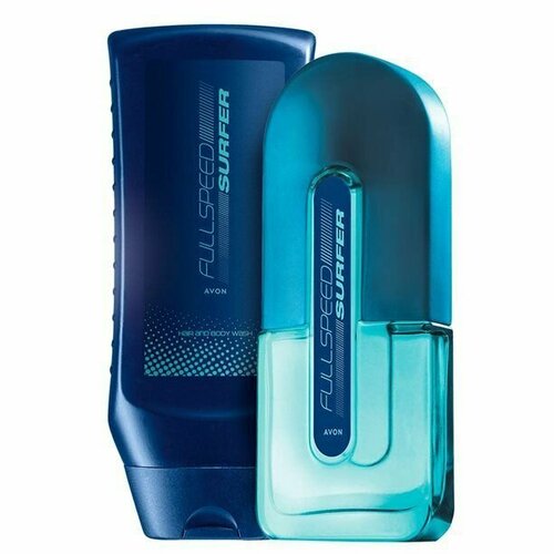 AVON Набор Full Speed Surfer (Туалетная вода 75мл + Шампунь-гель 250мл) мужская туалетная вода full speed 75 мл