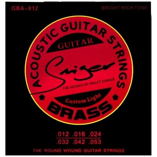 Струны для акустической гитары Smiger GBA-012 чехол для акустической гитары onstage gba 4550