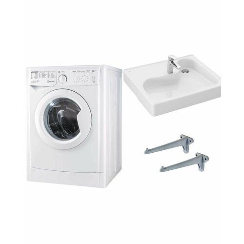 Стиральная машина Indesit EWUC 4105 и раковина Клио 50 3355000₽
