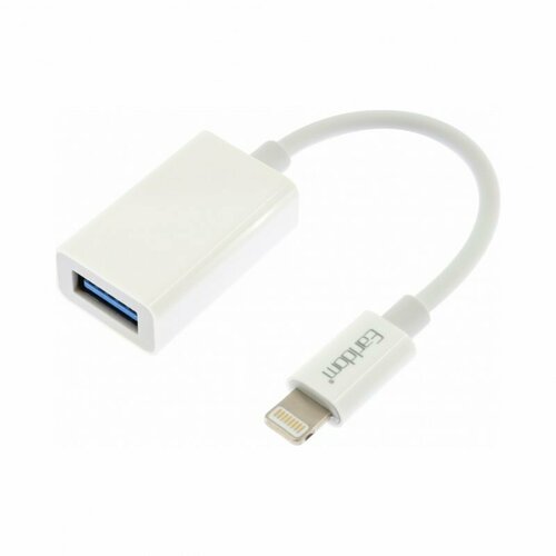 Кабель OTG Earldom USB-Lightning, 0.06 м, белый кабель earldom et wc24 usb lightning apple watch magnetic 2 м белый