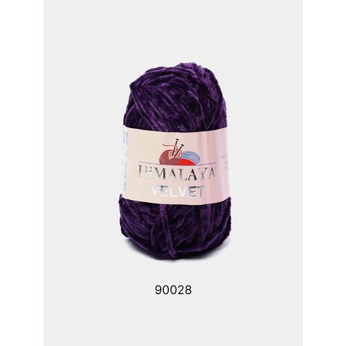 Пряжа Плюшевая Himalaya Velvet , Цвет Пурпурный himalaya пряжа velvet 100% полиэстер 120м 100гр 90060