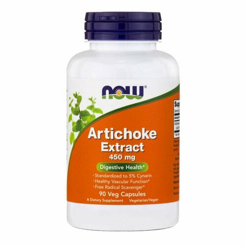 Artichoke Extract 450 mg NOW (90 вегетарианских капсул)