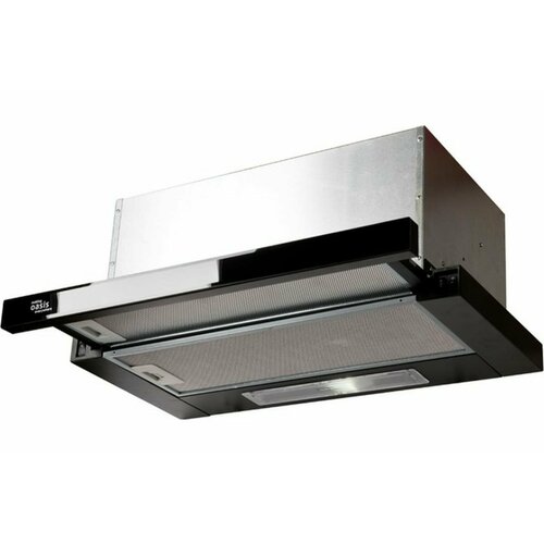 Вытяжка встраиваемо-выдвижная Oasis VT-60BG F чернстекло 1000м3ч 1170000₽