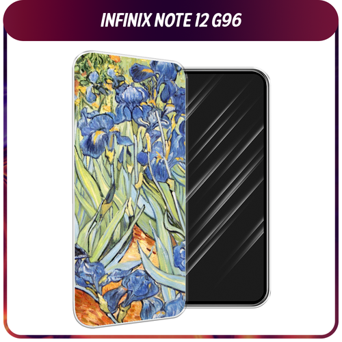 Силиконовый чехол на Infinix Note 12 G96 / Инфиникс Ноут 12 G96 Ирисы Ван Гог силиконовый чехол на infinix note 12 g96 инфиникс ноут 12 g96 пионы сиреневые