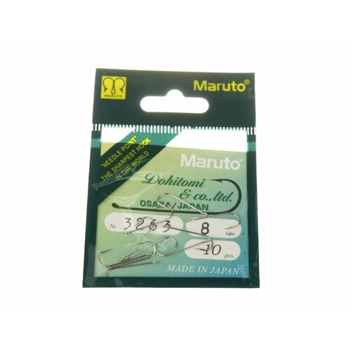 крючки maruto 3263 ni 6 10шт Крючки Maruto 3263 Ni №8 10шт