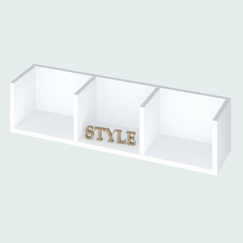 Полка настенная белая 11997₽