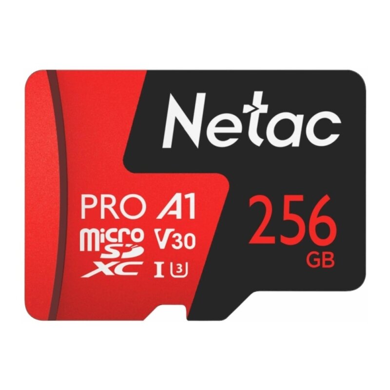 Флеш карта Netac P500 Extrene PRO microSDXC 256GB, NT02P500PRO-256G-R