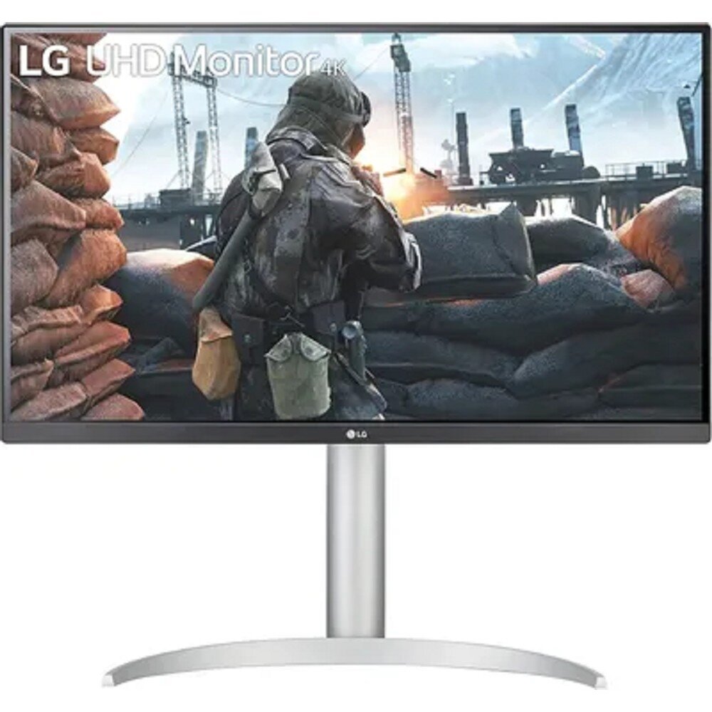 Lg Монитор LCD LG 27" 27UP650-W {IPS 3840x2160 60Hz 5ms 178/178 400cd 1200:1 10bit(8bit+FRC) HDR10 DisplayHDR400 2xHDMI2.0 DisplayPort1.4 FreeSync AudioOut 2x5W Pivot VESA}