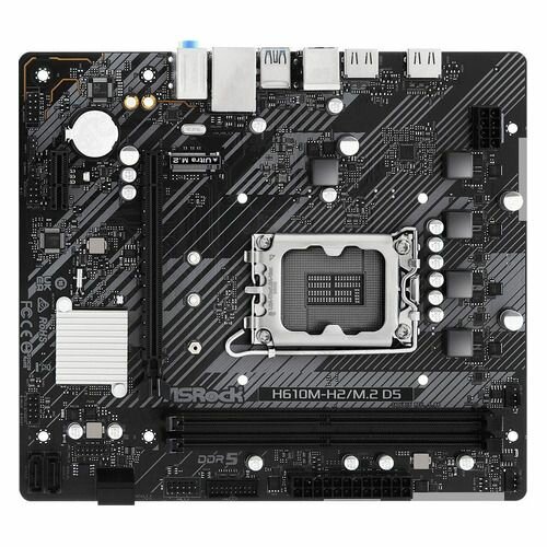 Материнская плата ASROCK H610M-H2/M.2 D5, LGA 1700, Intel H610, mATX, Ret