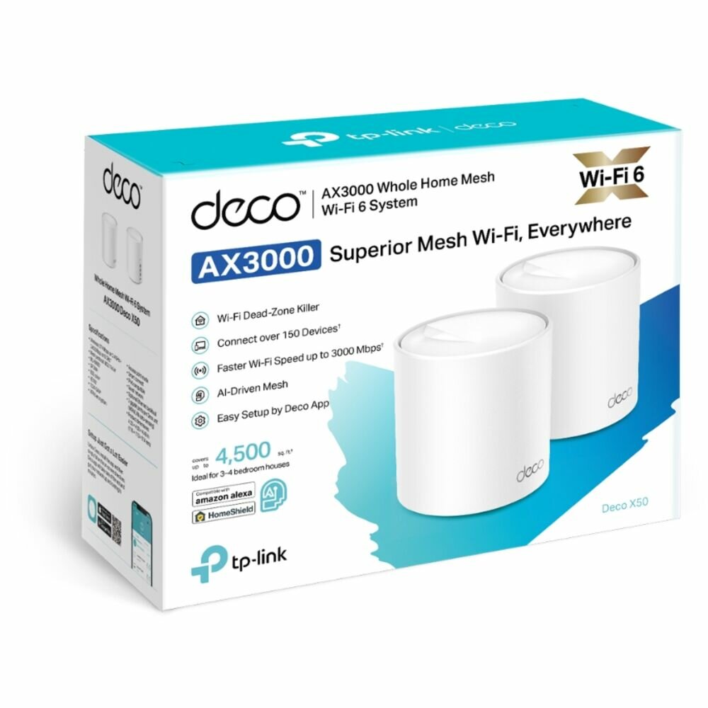 Wi-Fi роутер TP-Link Deco X50(2-Pack) - фото №9