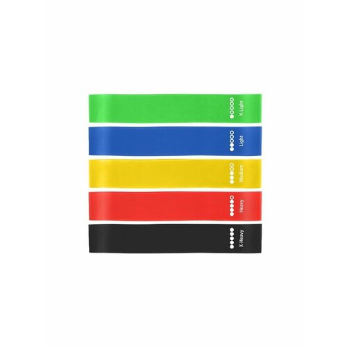 Резинки для фитнеса для ног и ягодиц 5 шт 225₽