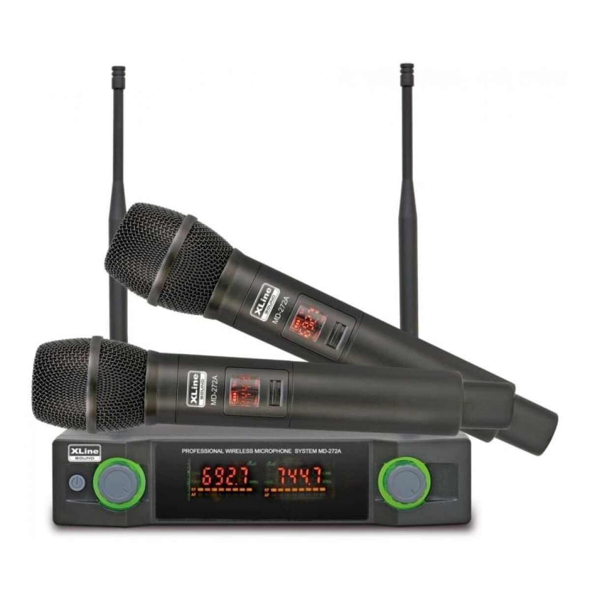Xline MD-272A радиосистема двухканальная c двумя ручными передатчиками, 20 фиксированных частот