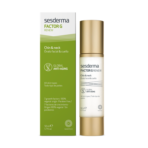 SesDerma Factor G Renew Oval face & neck Омолаживающее средство для овала лица и шеи, 50 мл уход за лицом sesderma средство для овала лица и шеи factor g renew