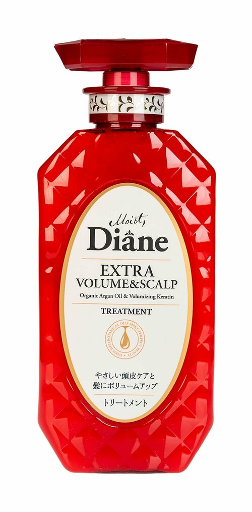 Бальзам-маска для придания объема с кератином Moist Diane Extra Volume Scalp Organic Argan Oil Volumizing Keratin Treatment