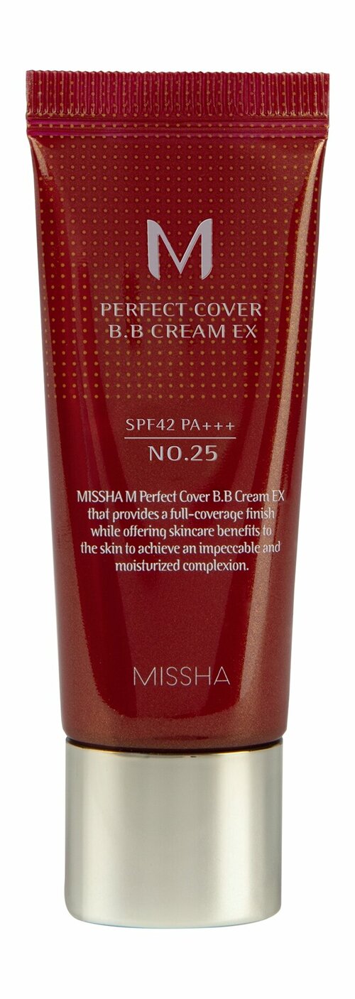 MISSHA M Perfect Cover BB Cream Тональный крем EX SPF 42/PA+++, 20 мл, 25 Warm beige