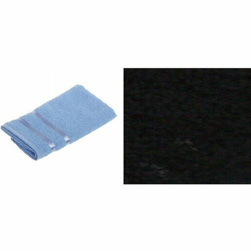 Полотенце махровое 70*140см «LUNA» цвет черный 10650 плотность 360гр/м2 с петелькой-подвесом