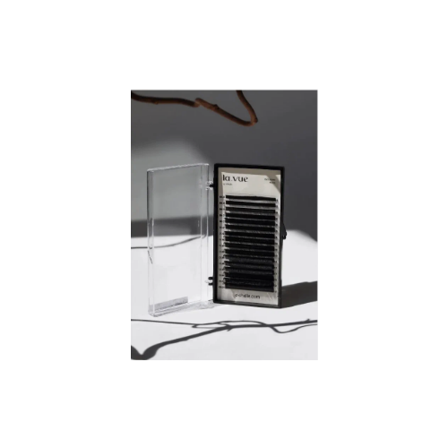 Ресницы чёрные LA VUE BLACK микс С 0.10 6-13mm (16 линий)