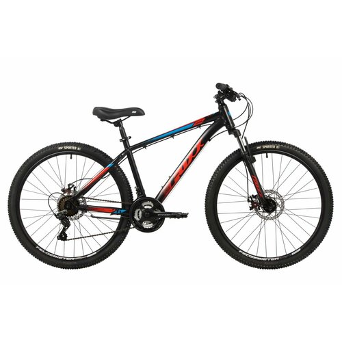 Велосипед Foxx Caiman 26 (2024) (Велосипед FOXX 26 CAIMAN черный, сталь, размер 18)