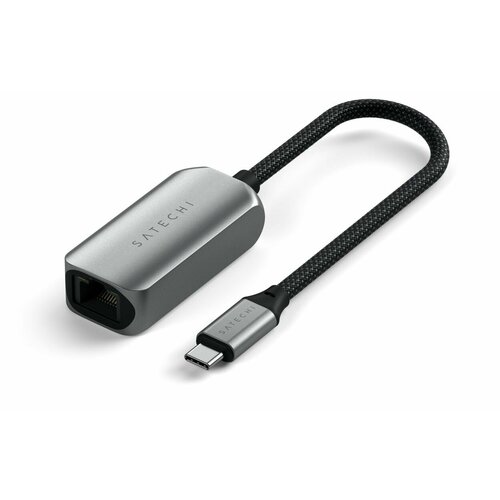 Адаптер Satechi USB-C - Ethernet, серый космос