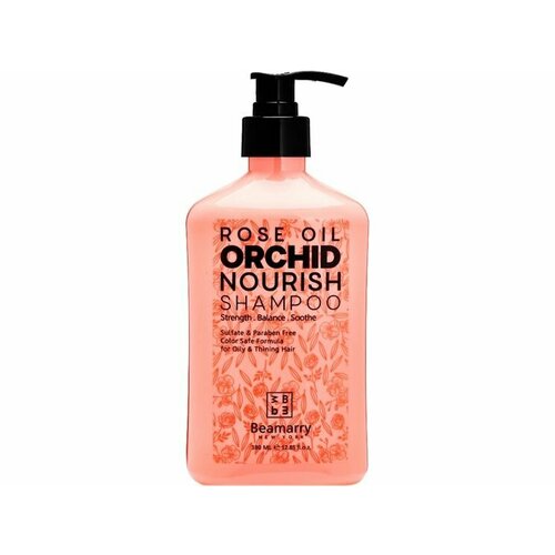 Шампунь для волос с орхидеей Beamarry ROSE OIL ORCHID NOURISH SHAMPOO