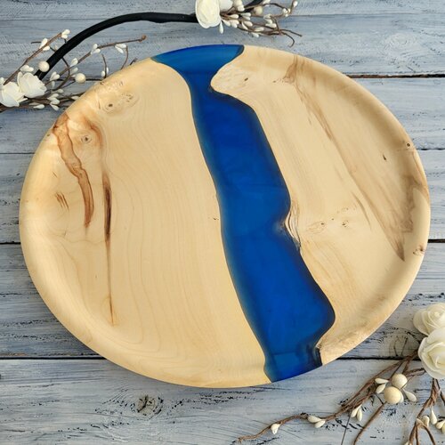 Блюдо из дерева деревянная тарелка для сервировки стола