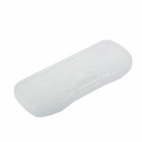 Пенал-футляр пластиковый СТАММ, прозрачный белый 204х83х25мм.