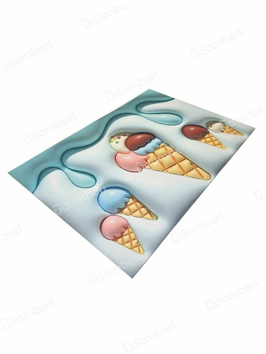 Коврик для ванной противоскользящий 40х60 быстросохнущий 3д — фото 1