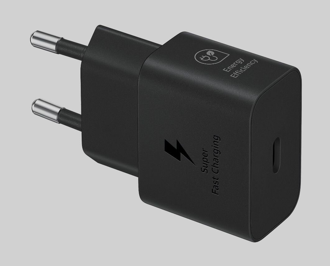 Сетевое зарядное устройство Samsung USB Type-C, адаптер для быстрой зарядки, 25 Вт (EP-T2510), черный — фото 1