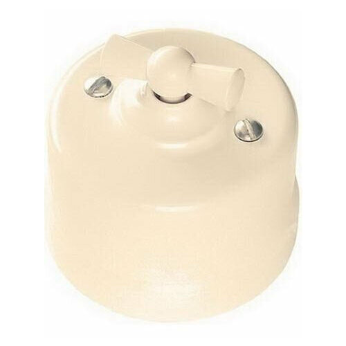 15 шт. BIRONI Лизетта Пластик Слоновая кость Выключатель 2-кл B1-202-211