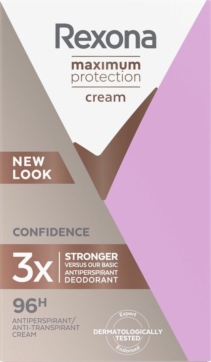 Дезодорант-крем Rexona Maximum Protection Confidence 96 часов 45 мл (Из Финляндии)