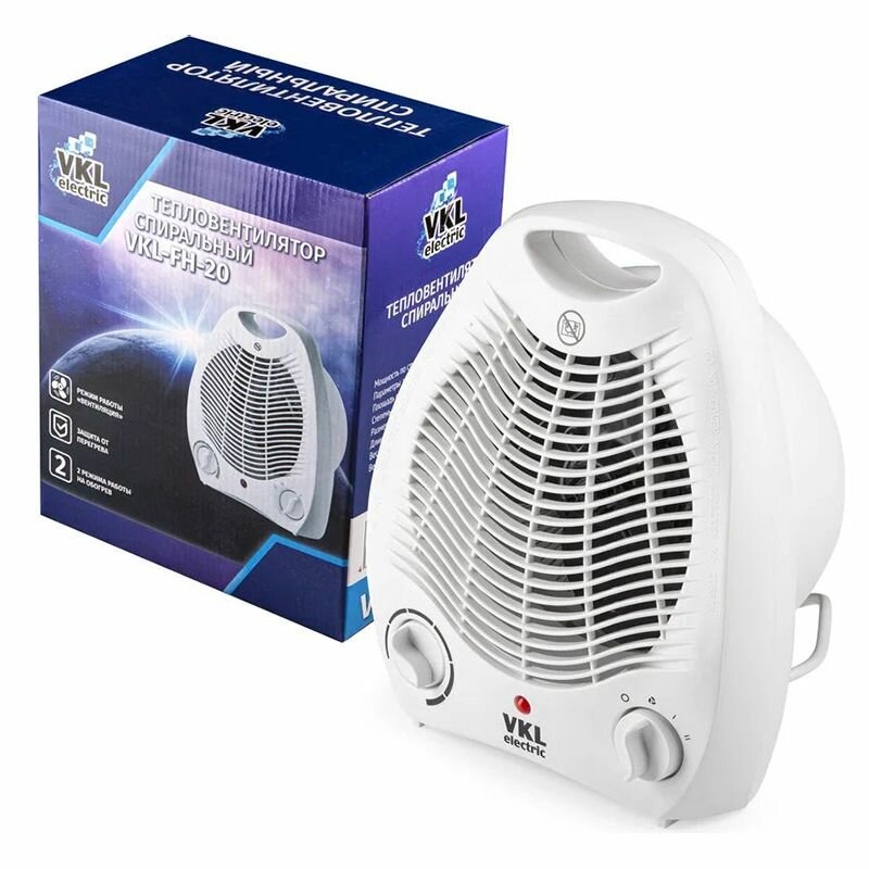 Тепловентилятор VKL-FH-20  спиральный  1 0-2 0 кВт VKL electric