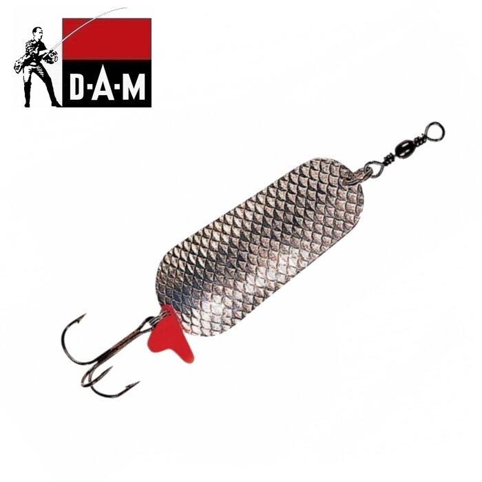 Блесна Колеблющаяся DAM Effzett Scales 65 мм/30 г - Цвет: Silver/Silver