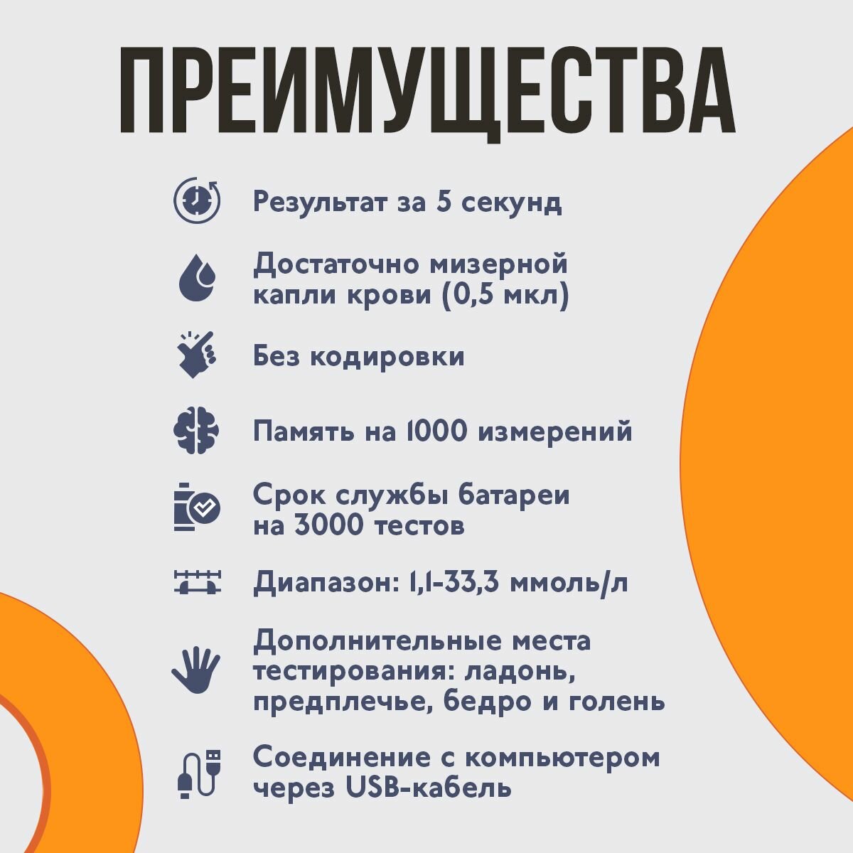 Изображение Глюкометр CareSens N (КеаСенс Н), измеритель сахара в крови для диабетиков