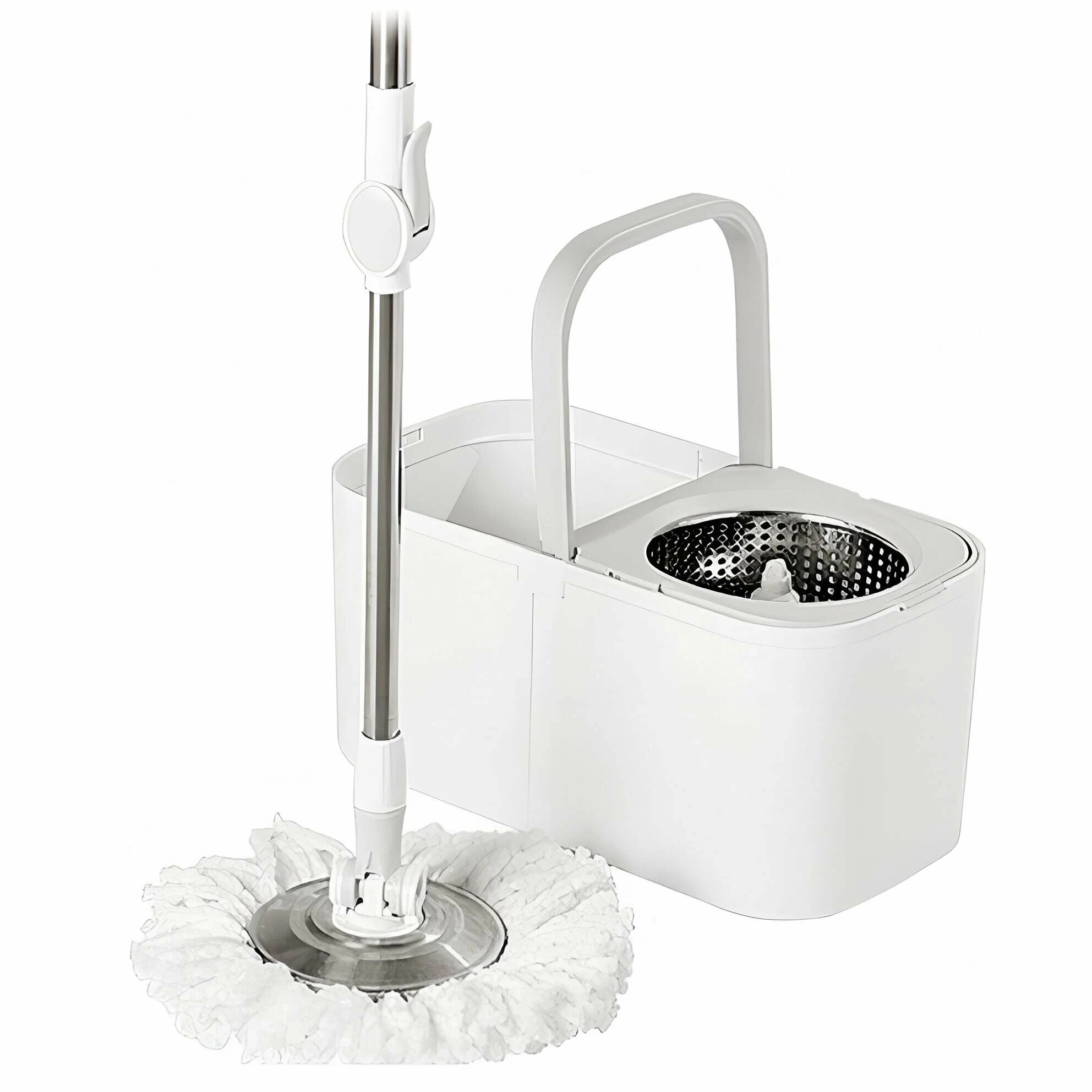 Набор Quange швабра с ведром-отжимом QJ030401, белый, CN