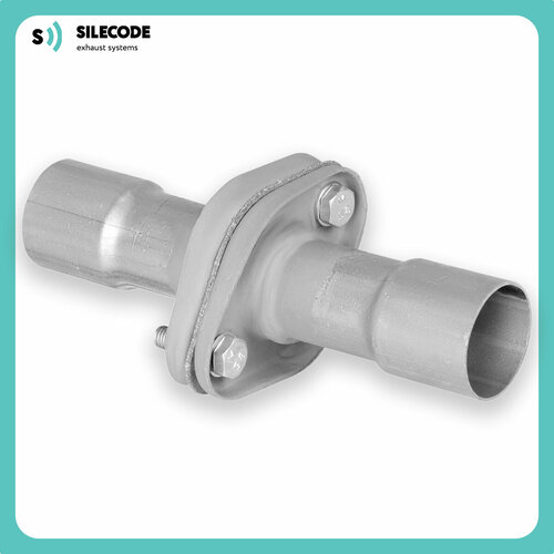 Ремонтное соединение глушителя SILECODE с прокладкой d50, алюминизированная сталь