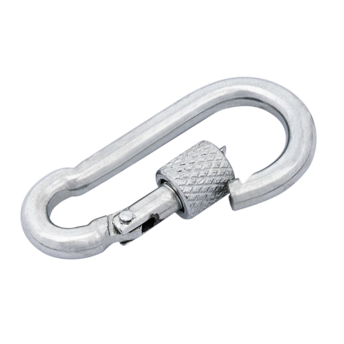 Карабин монтажный с фиксатором 4х40 мм оцинкованный Арт Узор