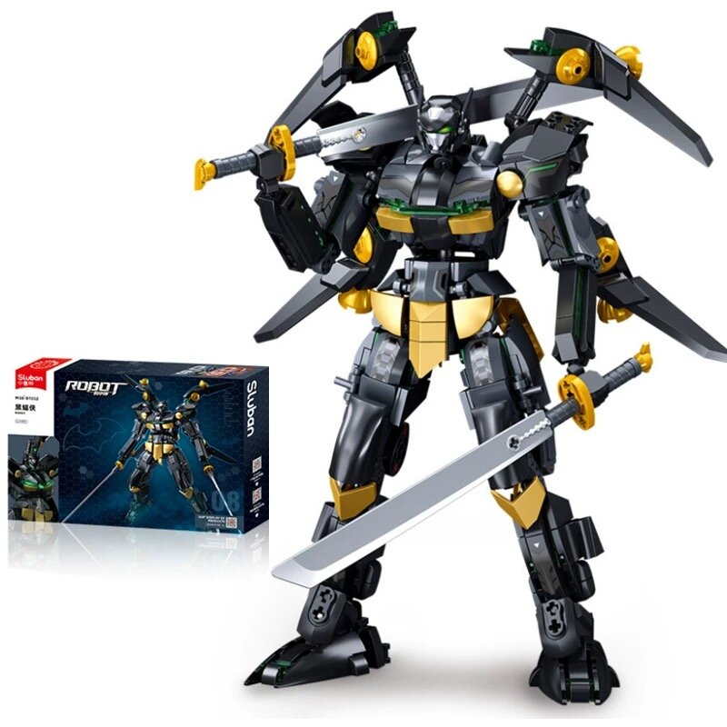 Картинки Конструктор Xiaomi SLUBAN BIONICLE BLACK BAT 534 деталей Высота 28см