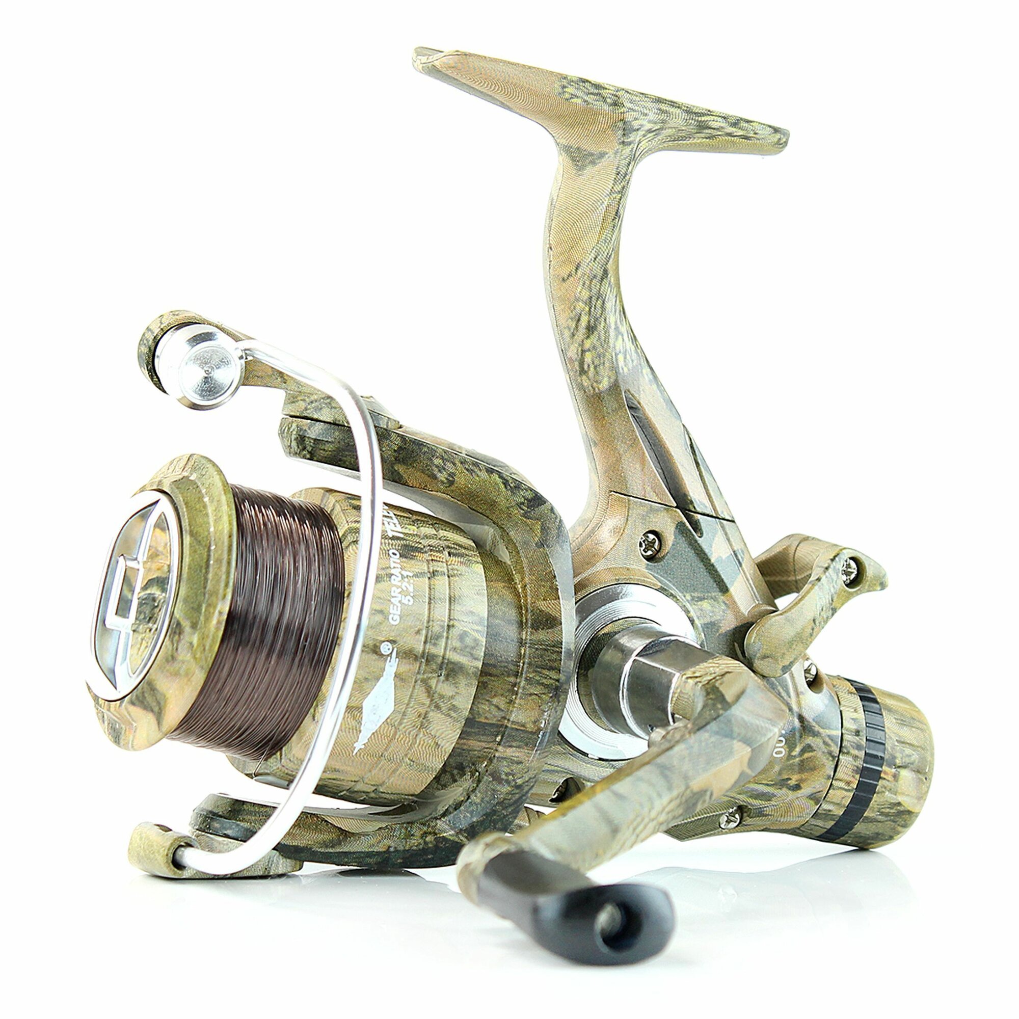 Катушка рыболовная с леской MIFINE TELE CARP 5000 5+1подш, с байтраннером