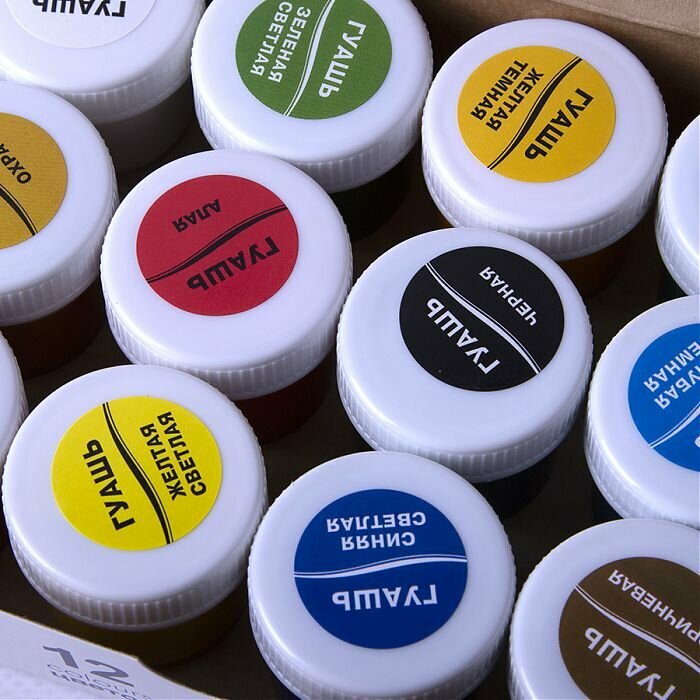 Гуашь 12 цветов 20мл."Классика" — фото 1